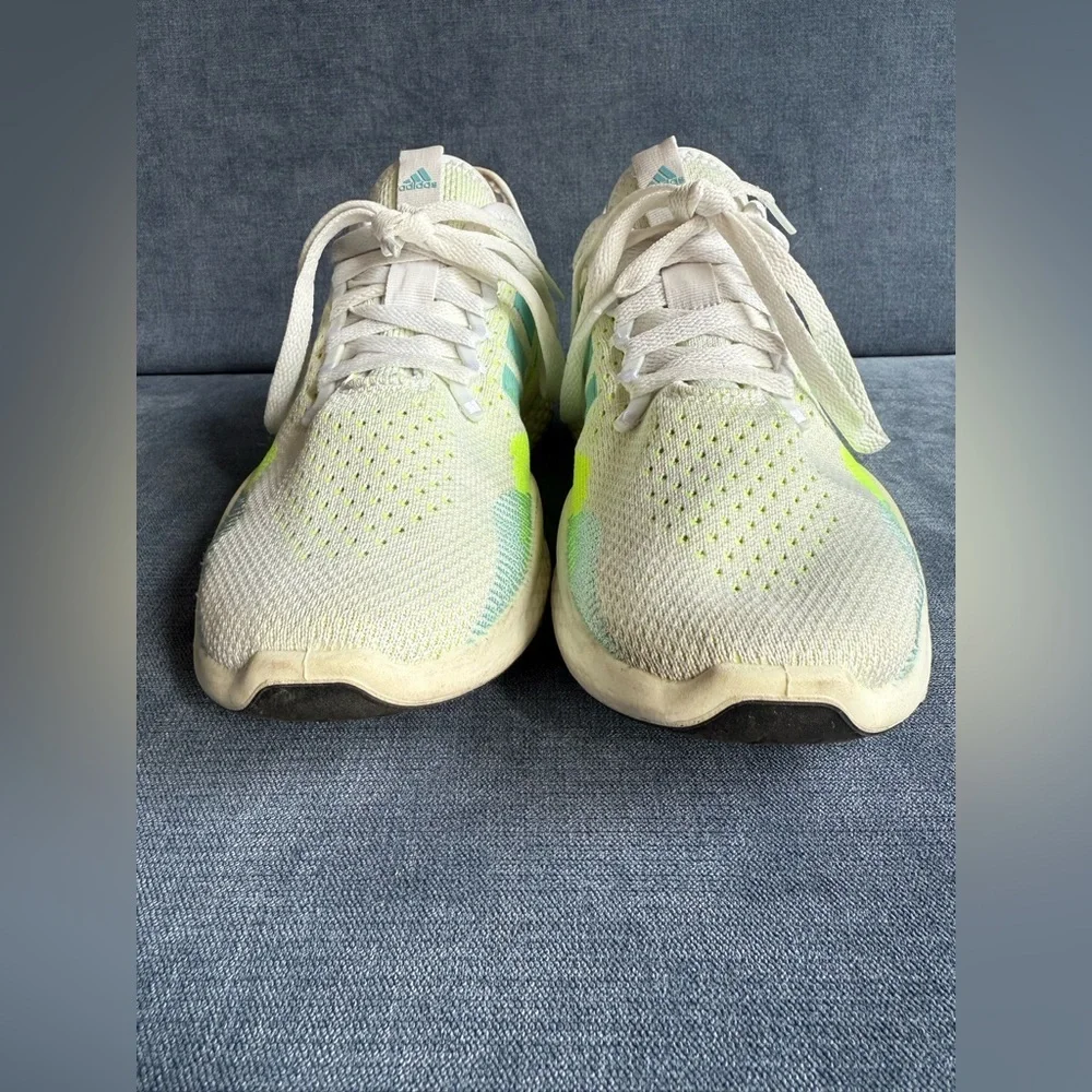 Adidas Fluidflow 2.0Bounce Womens Running Shoes SZ 8 Yellow Blue Sneakers